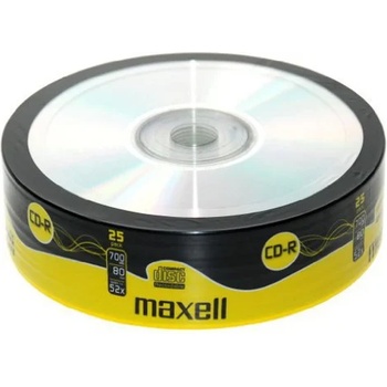 Image 1 of Maxell Оптичен носител CD-R media 700MB, Maxell, 25бр (ML-DC-CDR80-25)
