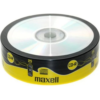 Maxell Оптичен носител CD-R media 700MB, Maxell, 25бр (ML-DC-CDR80-25)