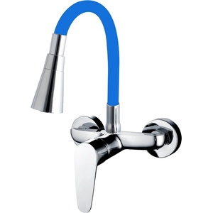 Cascada Месингов стенен смесител Cascada Flexible Blue с гъвкаво тяло (3529184)