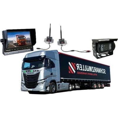 Bezdrátový AHD kamerový systém 7" 12/24V s couvací kamerou