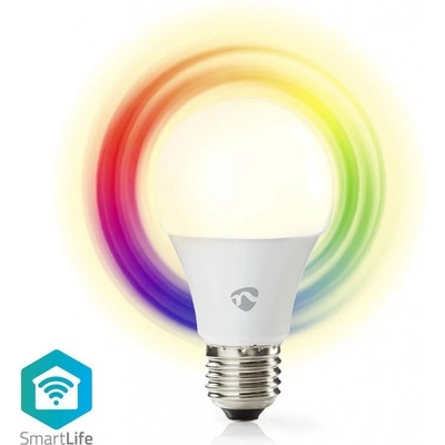 Nedis WIFILRC10E27 SmartLife LED žárovka Wi-Fi E27 806 lm 9 W RGB Warm to Cool White Android IOS, F