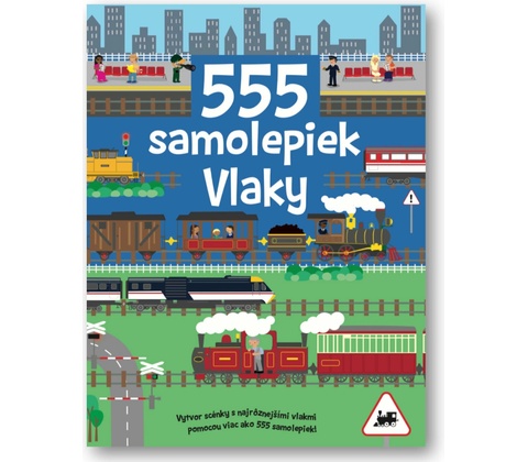 555 samolepiek Vlaky