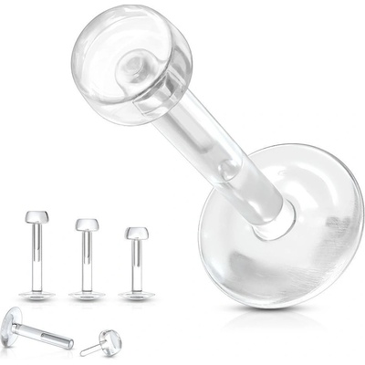 Šperky4U piercing dobrady labreta BioFlex LB0038-1206 – Zboží Dáma