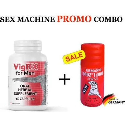 ПРОМО Пакет Sex Machine VigRX Pills + DOOZ 14000 Спрей