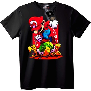 NOONEBRAND Тениска Mario Сила - 4XL, Black