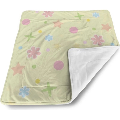Sablio Detská deka Květiny na žluté