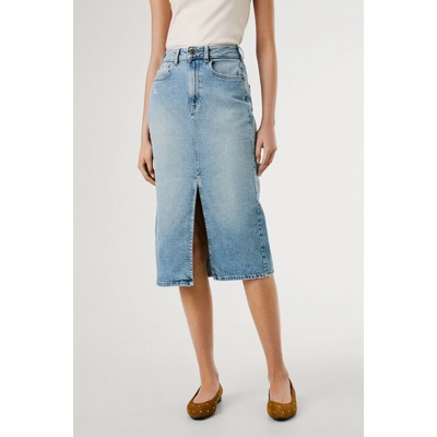 Pepe Jeans dámská sukně Midi Skirt HW denim
