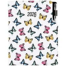 Design A5 týdenní 2026 Motýli barevní