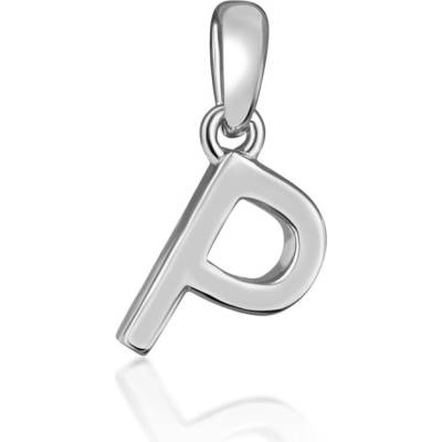 JVD strieborný prívesok písmeno "P" SVLP0948XH2000P