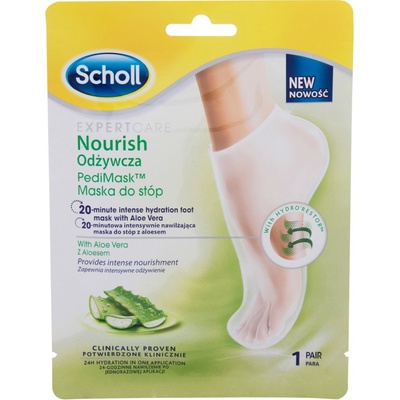 Scholl PediMask Expert Care Coconut Oil 20 minutová vyživující maska na nohy s kokosovým olejem 1 pár