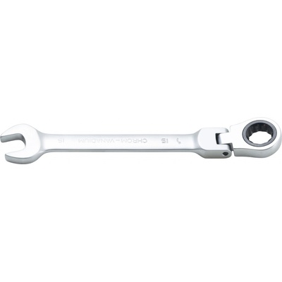 BGS Ráčnový očkoplochý klíč kloubový 15 mm BS6715