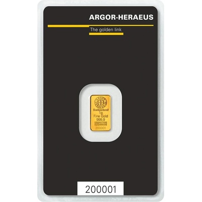 Argor-Heraeus zlatá tehlička 1 g