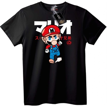 NOONEBRAND Тениска Mario с японски текст - 2XL, White