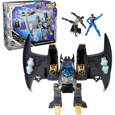 Spin Master Súprava figúrok a lietadla Batwing transformácia DC METAL FORCE