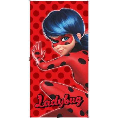 Jerry Fabrics Червена памучна детска кърпа 70x140 cm Miraculous - Jerry Fabrics (23TW337)