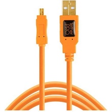 Tether Tools CU8015-ORG USB Mini-B zástrčka USB-A zástrčka 4,6m oranžový