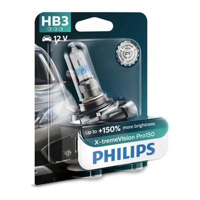 Крушка, фар за дълги светлини PHILIPS HB3, 12V, 60W, 3500K, 1860lm, 1 бр