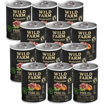 Wild Farm Monoprotein Pork 12 x 400 g