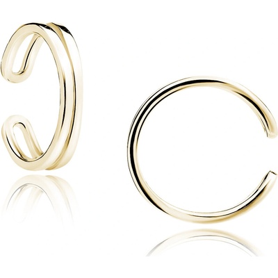 Olivie stříbrná záušnice gold 5450