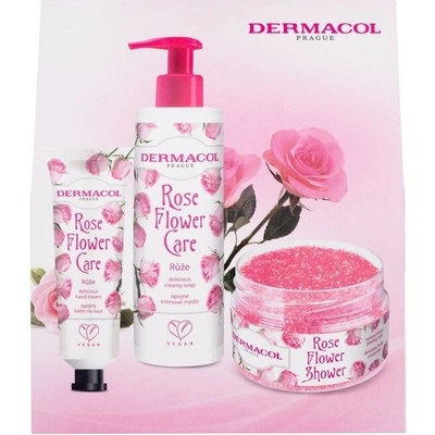 Dermacol Lilac Flower Shower sada sprchovací krém Lilac Flower Shower 200 ml + krém na ruky Lilac Flower Care 30 ml