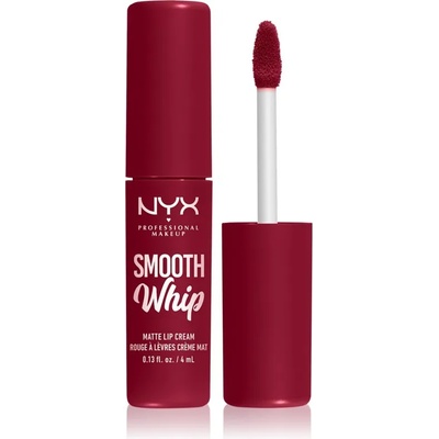 NYX Cosmetics Smooth Whip Matte Lip Cream кадифено червило с изглаждащ ефект цвят 15 Chocolate Mousse 4ml