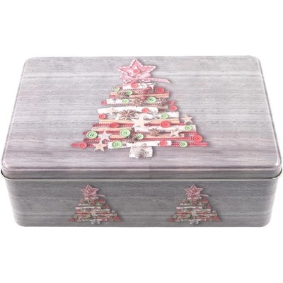 HIT dóza na cukroví 20x13x6,8cm vánoční motiv