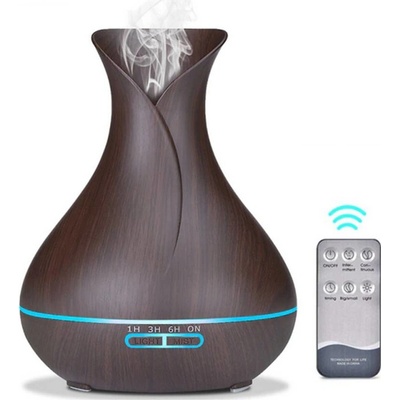 Sopka Elektrický Aroma difuzér tmavé dřevo 550 ml