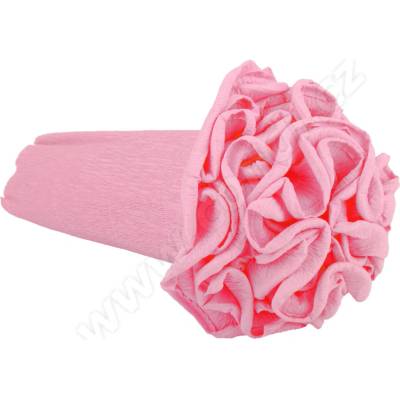 Krepový kornout 25cm x 2,5m 549-RŮŽOVÁ
