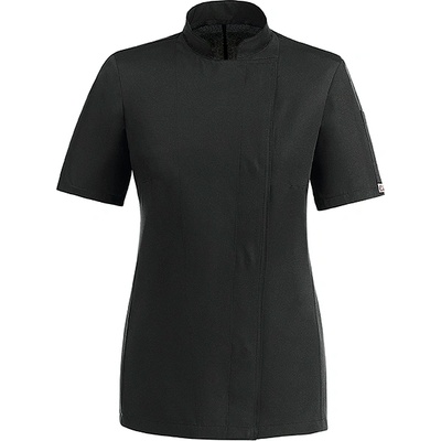 Egochef Черна дамска готварска куртка от лека микрофибърна материя за прохлада през лятото (1009 002e)