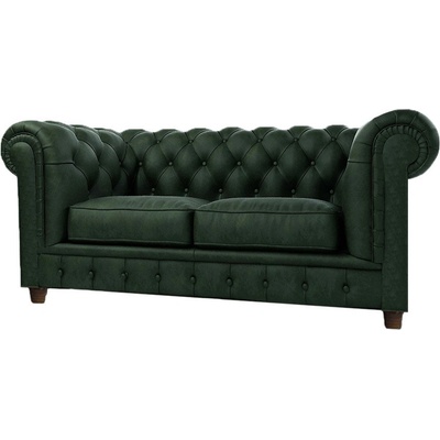 ROPEZ Тъмнозелен кадифен диван 184 cm Cambridge - Ropez (Cambridge Sofa 2os. tk. Riviera 38 nogi brąz)