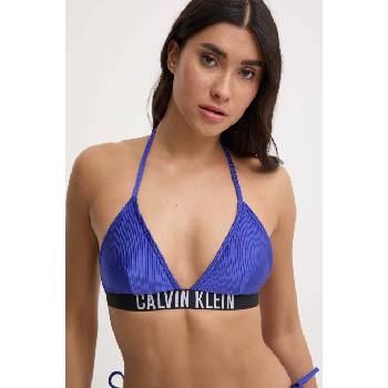 Calvin Klein Горнище на бански Calvin Klein в синьо с леко подплатени чашки KW0KW02387 (KW0KW02387)