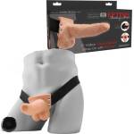  Пенис колан, 10 вибро режима и дистанционно, 17, 8см. - Hollow Strap-On (D-236547)