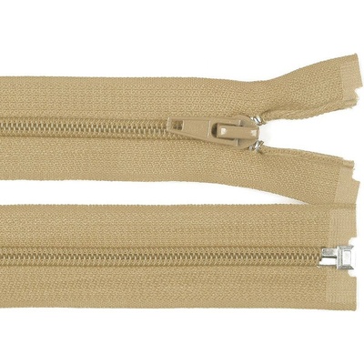 Spirálový zip No 5 délka 35 cm bundový POL, malé, 308 hnědá přírodní