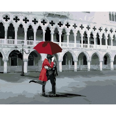 Zuty Malování Podle Čísel Milenci V San Marco 80 x 100 cm Plátno Rám