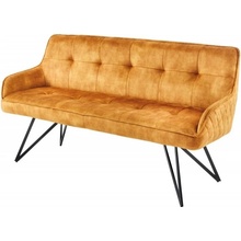 Interior DE Stolová lavice Euphoria 160 CM tmavě žlutá sametSL43128