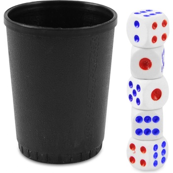 Kmt Style Hracie poker kocky s pohárikom