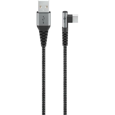 Goobay 64655 USB/USB-C 0,5m šedý/stříbrný