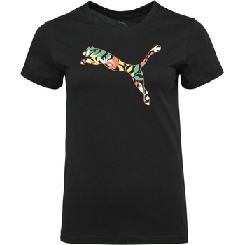 PUMA Graphics floral cat loo tee xs