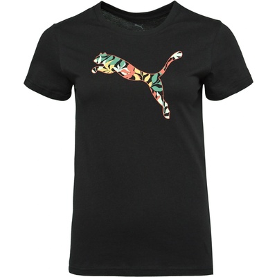 PUMA Graphics floral cat loo tee xs