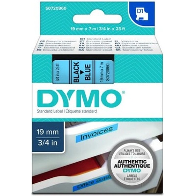 DYMO páska D1 19 mm x 7 m čierna na modrej S0720860