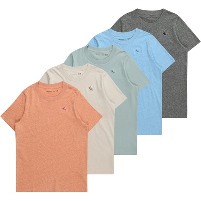 Abercrombie & Fitch Тениска бежово, синьо, сиво, зелено, оранжево, размер 170-176