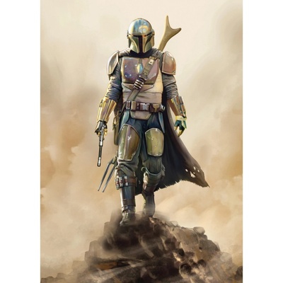 Komar Vliesová fototapeta Star Wars The Mandalorian The Hunter rozměry 200 x 280 cm