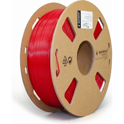 Gembird PETG, 1,75mm, 1kg, červená