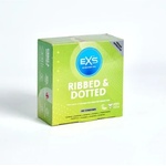 EXS Condoms 48 бр Презервативи EXS Ribbed & Dotted