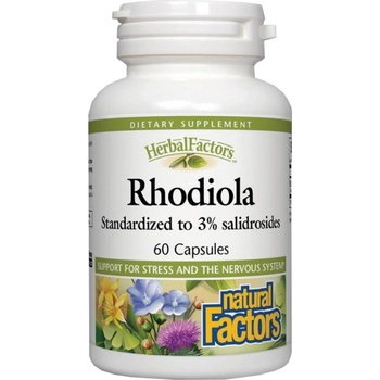 Image 1 of Natural Factors Rhodiola 150 mg [60 капсули]