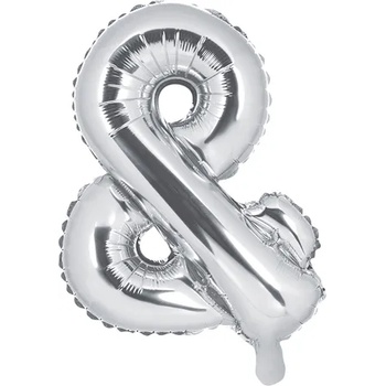 Image 1 of PartyDeco Балон от фолио Mini - Символ & 35 см сребърен