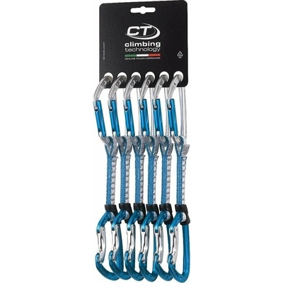 Climbing Technology Aerial Pro Set DY Quickdraw Silver/Light Blue Solid Straight/Solid Bent Gate 12.0