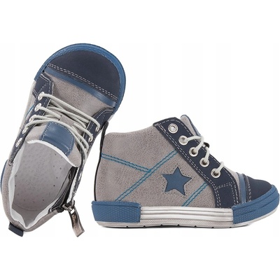 Kornecki 4670 chlapecké kotníkové boty polobotky šedé