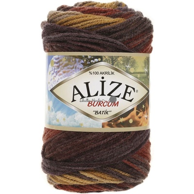 Alize Burcum Batik 3379 oranžová hnědá