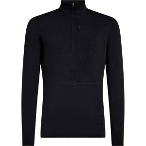 icebreaker Мъжки вълнен пуловер Icebreaker Merino 200 Realfleece Descender L/S Half Zip Merino jumper - Black - размер XXL (005-7430-0114)